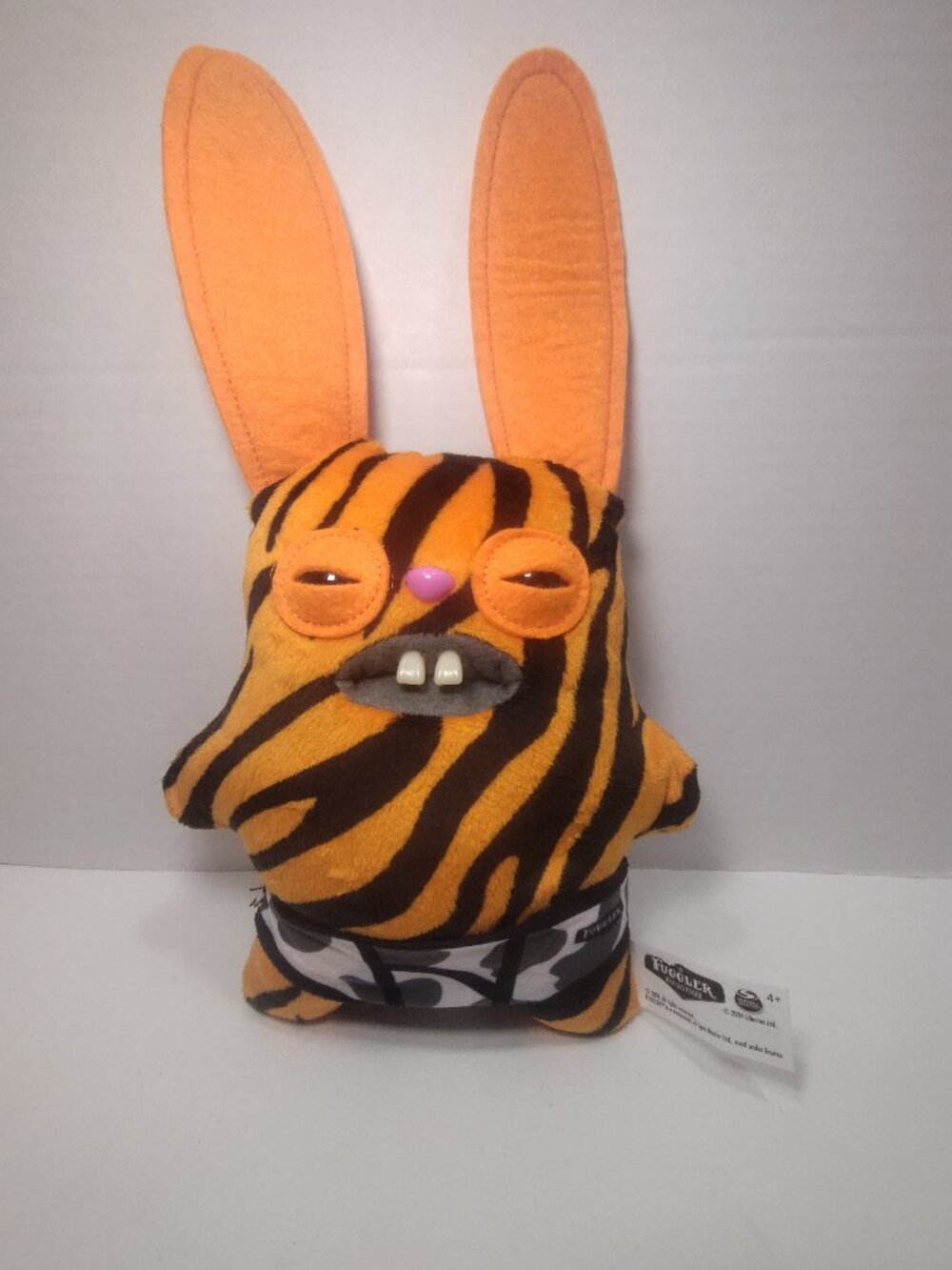 Fuggler Funny Ugly Monster Zebra Striped Bunny Rabbit Plush 2024 Spin Master 9"